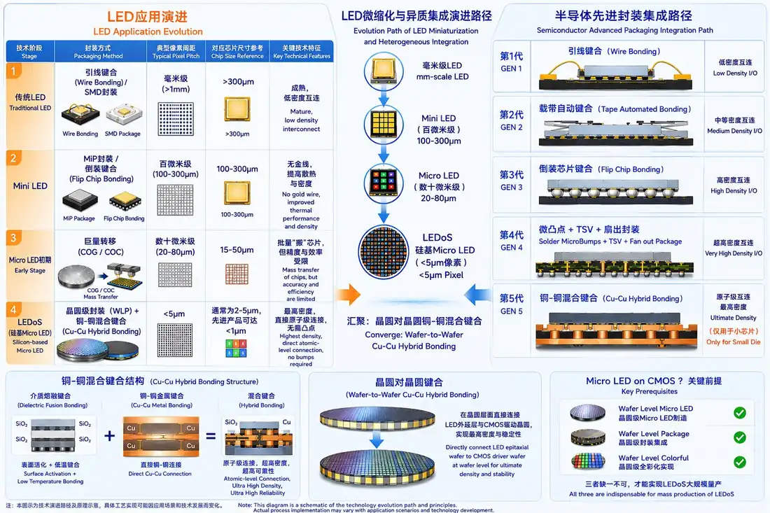 LED 应用演进与先进封装集成方式演进